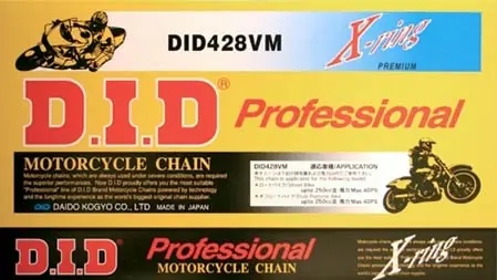 Motorradkette DID 140Gl - (428VX X-Ring) offen Preisknaller