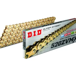 Heißes Angebot X-Ring-Motorradkette DID 520 ZVM-X / ZVMX G&G mit 102 Gliedern (super verstärkt, goldfarbig) end