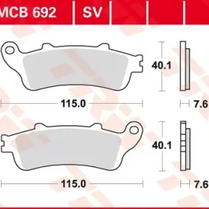 MCB692SV, mcb 692 sv: Lucas SINTER-Scheibenbremsbeläge vorn MCB692SV, mcb 692 sv Angebot