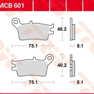 MCB601, mcb 601: Lucas Scheibenbremsbeläge hinten MB601 Top-Seller