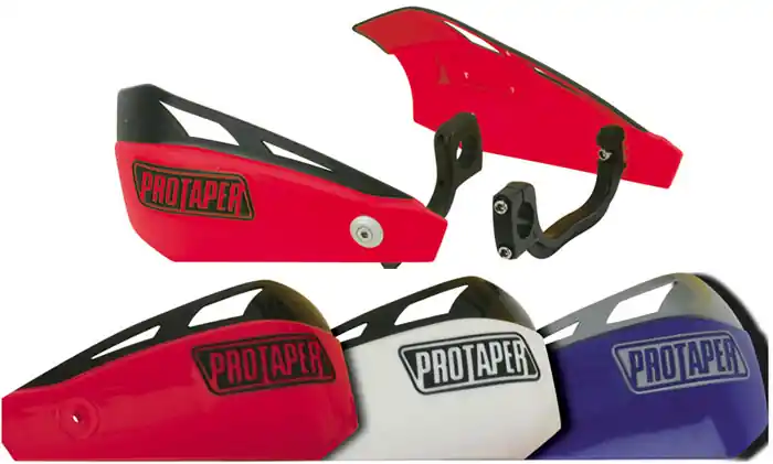 Handprotektor-Kit Pro Taper rot Echt