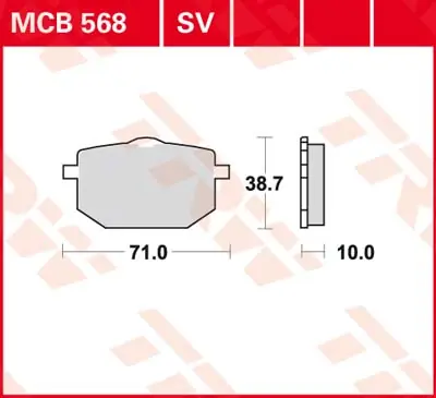 MCB568SV, MCB 568SV Lucas Sinter Bremsbeläge MCB568SV Geprüft