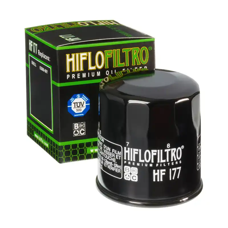 Garantierte Lieferung hiflo Ölfilter HF177, hf 177 Motorradölfilter passend für Buell