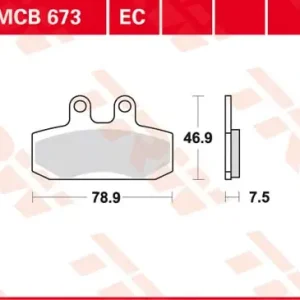 Top-Seller MCB673EC, MCB 673EC Lucas Bremsbeläge Economy MCB673EC (N)