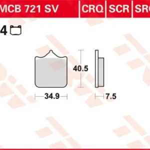 MCB721SCR, MCB 721SCR Lucas Rennsportbremsbelag Sinter-Carbon-Race MCB721SCR Solange Der Vorrat Reicht