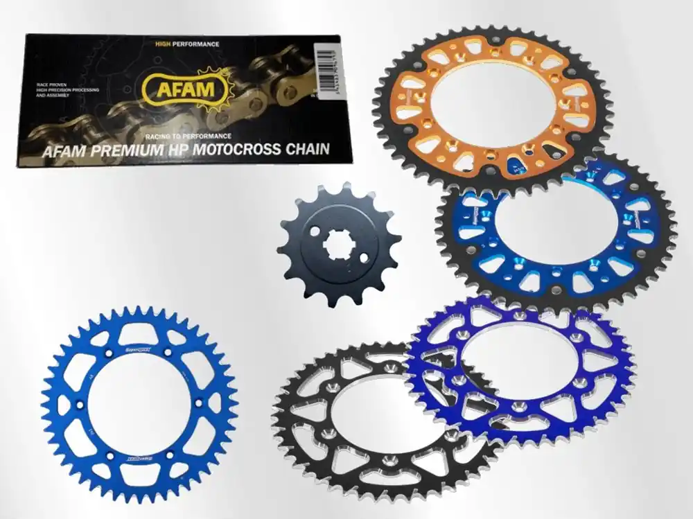 Abverkauf Afam Kettensatz Alu passend für Yamaha YZ 450 F (Bj.03-20) Afam 520 MX4 Offroadkette