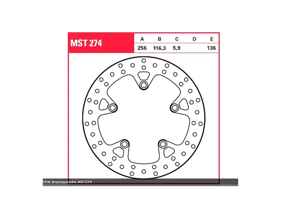 Rabatt TRW Lucas Bremsscheibe hinten MST274 passend für Honda CB 1100 A EX SC65