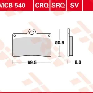 MCB540, mcb 540: Lucas Vorderrad Standardbelag (Carbon-Keramik) Direkt Vom Hersteller