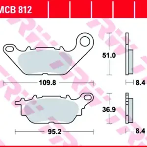 MCB812, MCB 812 Lucas Bremsbeläge MCB812 Kostenloser Rückversand