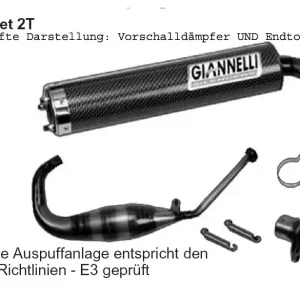 Heißes Angebot Giannelli Street 2T – Vorschalldaempfer passend für Cagiva Mito 125 (Bj.94-04)
