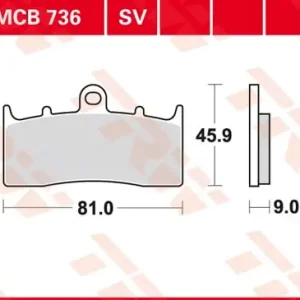 MCB736: Lucas Scheibenbremsbeläge vorn MCB736 Preiswert