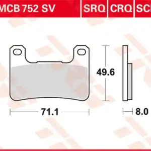 MCB752SCR, MCB 752SCR Lucas Rennsportbremsbelag Sinter-Carbon-Race MCB752SCR Billig