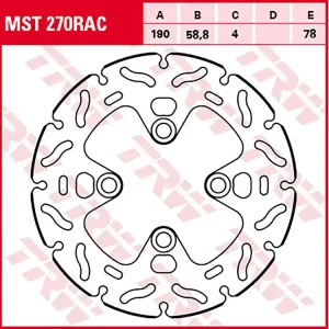 TRW Lucas Racing Bremsscheibe hinten MST270RAC passend für Honda MSX 125 Grom / Z125 Monkey Top-Angebot