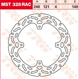 TRW Lucas Racing Bremsscheibe MST 328 RAC / MST328RAC Nur Für Kurze Zeit
