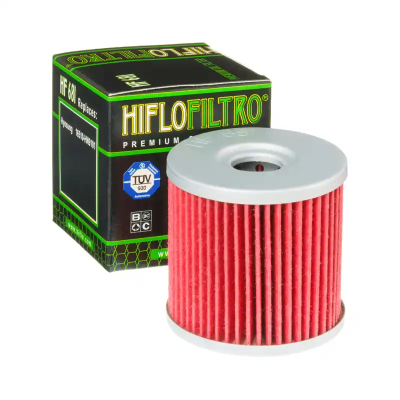 hiflo Ölfilter HF681 Motorradölfilter passend für Hyosung GT650 Comet Naked Sport / GV 650 Aquila Av Echt