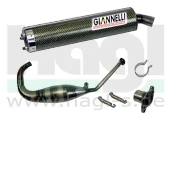 Top-Preis Giannelli Sport-Auspuffanlage Kevlar Street 2T passend für Honda NSR 125 R (Bj.92-01) GI53502 + GI53