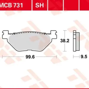 Gratis Versand MCB731: Lucas-TRW/SBS Hinterrrad Standardbelag (Carbon-Keramik)