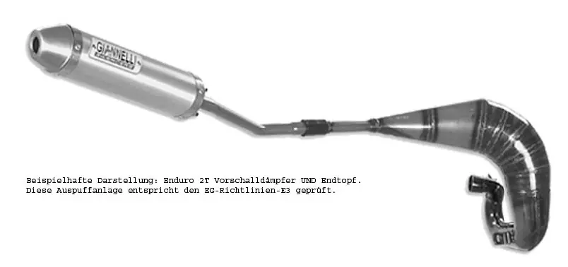 Top-Preis Giannelli Enduro 2T - Auspuffanlage ALU: passend für Yamaha DT 125R/DTR 125 (Bj.04-06)