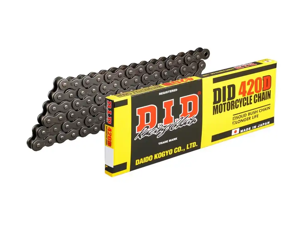 Günstig Kette DID Motorrad: DID420D 86 Glieder, offen mit Clipschloss