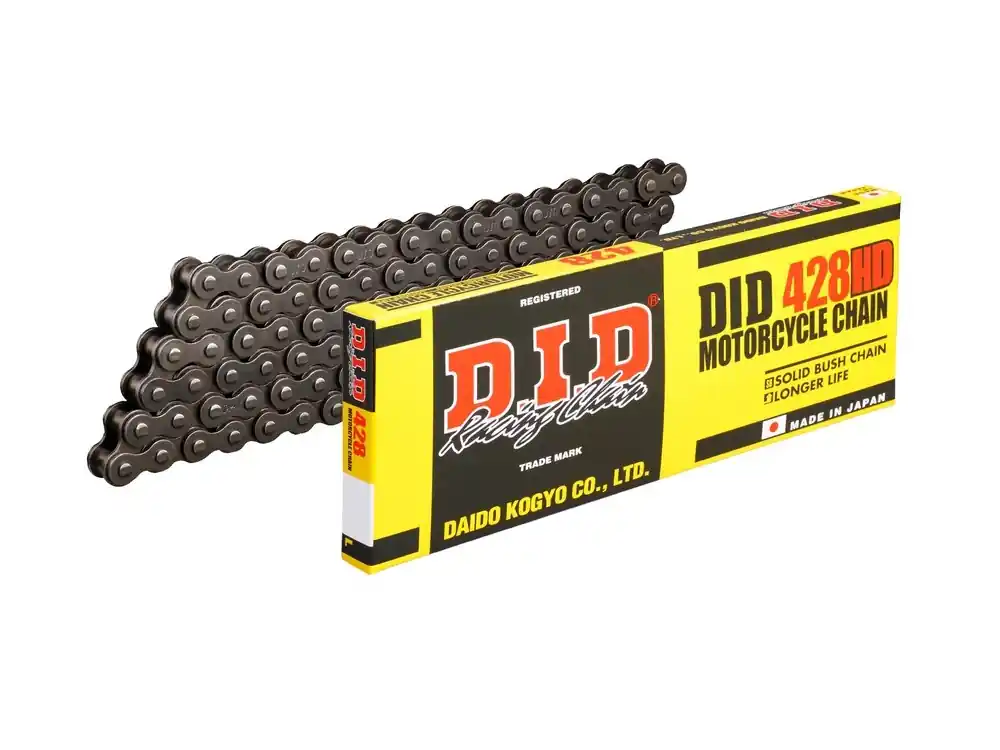 Schneller Versand Kette DID Motorrad: DID428HD 070 Glieder, offen mit Clipschloss