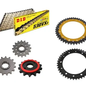 DID Kettensatz Stahl passend für Honda VFR750F RC36 (Bj.90-98) DID530VX3 Kette Bestpreis