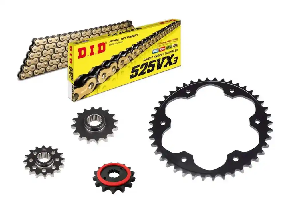 Begrenztes Angebot DID Kettensatz passend für BMW F 650 GS 800ccm (08) DID525VX3 Kette
