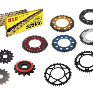 Billig DID Kettensatzl passend für Suzuki GSX-R 600 (01-05) DID525VX3 Kette