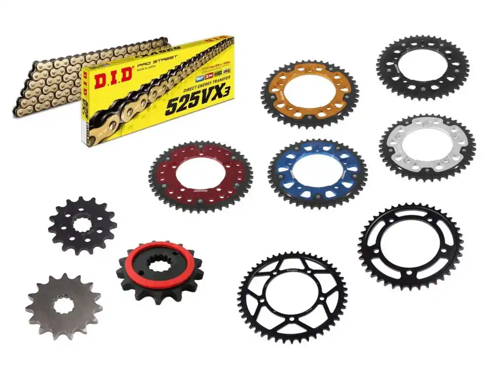 Billig DID Kettensatzl passend für Suzuki GSX-R 600 (01-05) DID525VX3 Kette