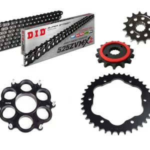 DID Kettensatz Alu/Stahl passend für Ducati 916 Strada (Bj.94-98) DID525VX3 / ZVM-X2 Kette Top-Preis