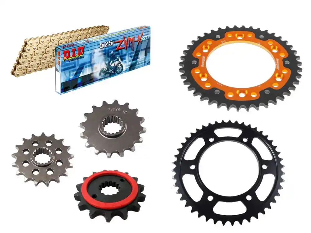 Letzte Chance DID Kettensatz passend für KTM 950 LC8 Super Enduro /R (Bj.06-10) DID525ZVM-X2 Kette