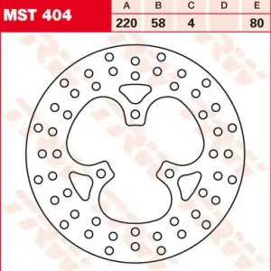Begrenztes Angebot TRW Lucas Bremsscheibe hinten Honda TRX 300 EX Sporttrax TE19 93-08 - MST404