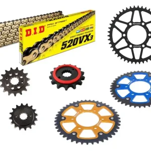 Aktuell DID Kettensatz passend für Kawasaki ZX-6R / RR Ninja (07-18) DID520VX3 Kette