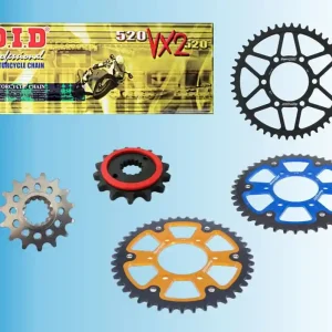 DID Kettensatz passend für Kawasaki ER6N ER6F EX650A (Bj.05-) DID520VX3 Kette Bestseller