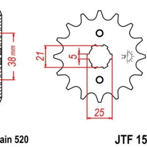 Jetzt Bestellen Kettenritzel 12 13 14 Zähne (520) Yamaha XV 125 Virago (Bj.97-01) / Sachs 125 Roadster