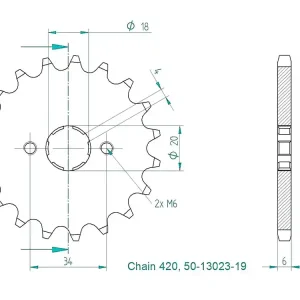 Sale Kettenritzel Stahl 14 19 Zähne E-Ton JXL / AXL / NXL / RXL Viper / TXL