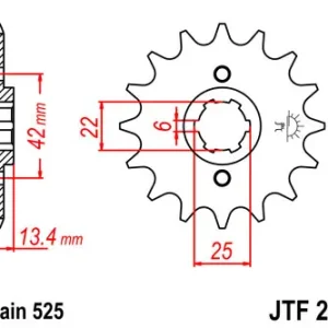 Beliebt Kettenritzel 14 15 16 17 Zähne (525) passend für Honda CB 450 S / CMX 450 Rebel