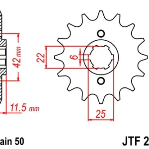 Kettenritzel CNC 15 16 Zähne - (530) passend für Honda FT500 PC07 Neu