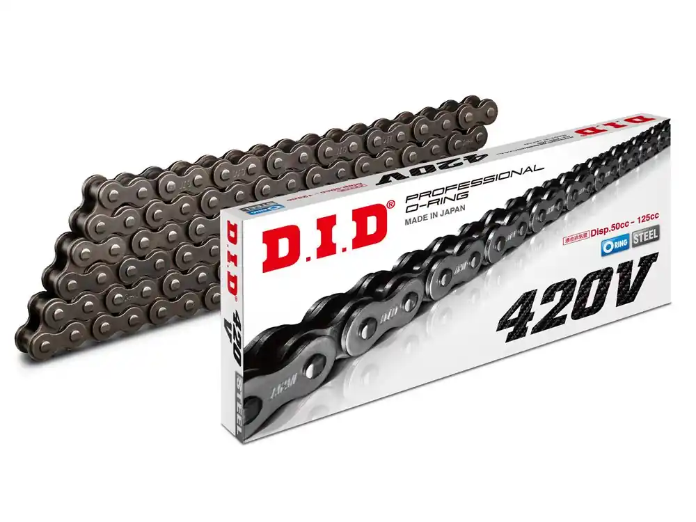 Motorradkette DID420V Kette 100 Glieder offen Clipschloss - (verstärt - O-Ring) Markenprodukt