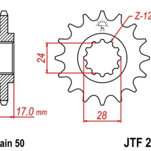 Kettenritzel CNC 14 15 16 Zähne passend für Honda CBR 600F PC19 PC23 PC25 PC31 (530) Letzte Chance