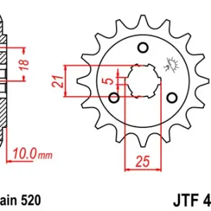 Neu Kettenritzel 14 15 16 Zähne - (520) passend auf Szuzuki DR750 S DR 800 S / Big