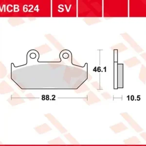 MCB624SV Bremsbelag Sinter vorn passend auf Honda NX Dominator / VT600 XL600V Transalp XRV Africa Tw Versand Am Gleichen Tag