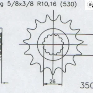 Nur Für Kurze Zeit Kettenritzel 16 17 Stahl Zähne - (530) MZ 1000 S SF ST