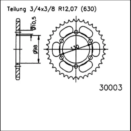 Kettenrad 35 35 Zähne - (630) passend auf Kawasaki Z900 (Bj.73-76) Angebot