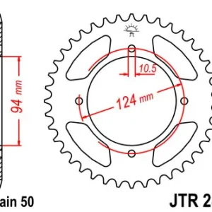 Kettenrad Stahl 34 36 37 Zähne - (530) passend für Honda CB500 CB550 Preisknaller