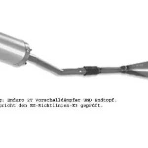 Giannelli Enduro 2T - Auspuffanlage ALU: passend für Yamaha DT125X Supermoto (Bj.04-06) 54604HF 5460 Schnäppchen