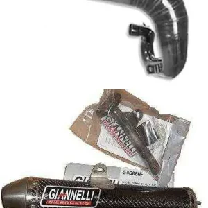 Markenprodukt Giannelli Enduro 2T - Auspuffanlage Carby: passend für Yamaha DT125X Supermoto (Bj.04- )