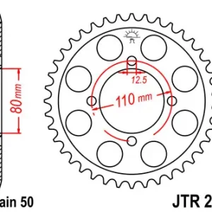 Kettenrad Stahl 37 bis 48 Zähne (530) passend für Honda CB650 CB750 Markenware