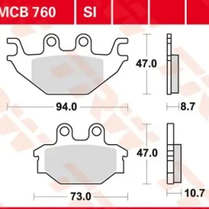 Heißes Angebot MCB760SI, MCB 760SI Lucas Sinter Bremsbeläge MCB760SI