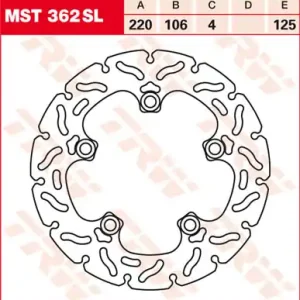 Begrenztes Angebot TRW Lucas SuperLeicht Bremsscheibe MST362SL