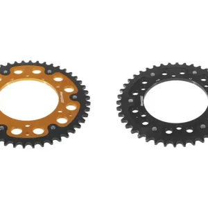 Markenprodukt Kettenrad Stealth 39 40 42 46 Zähne - (525) gold /schwarz RST-498 passend für Kawasaki W650 ZR750 ZX